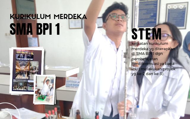 Kegiatan STEM SMA BPI 1, Implementasi Kur Merdeka